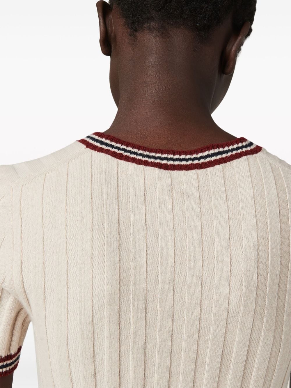 logo-appliquÃ© cashmere top - 6