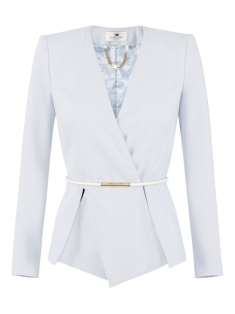 wrap belted blazer 1