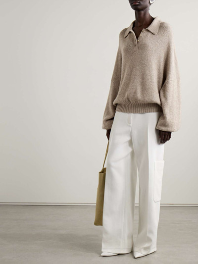 KHAITE Rene oversized cashmere polo sweater outlook