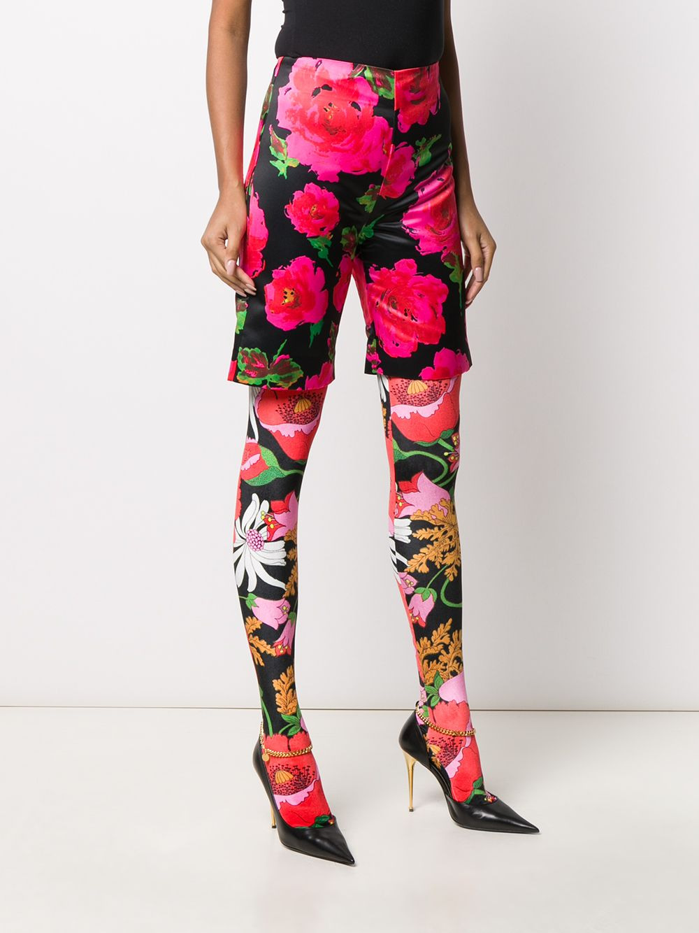 floral print bermuda shorts - 3
