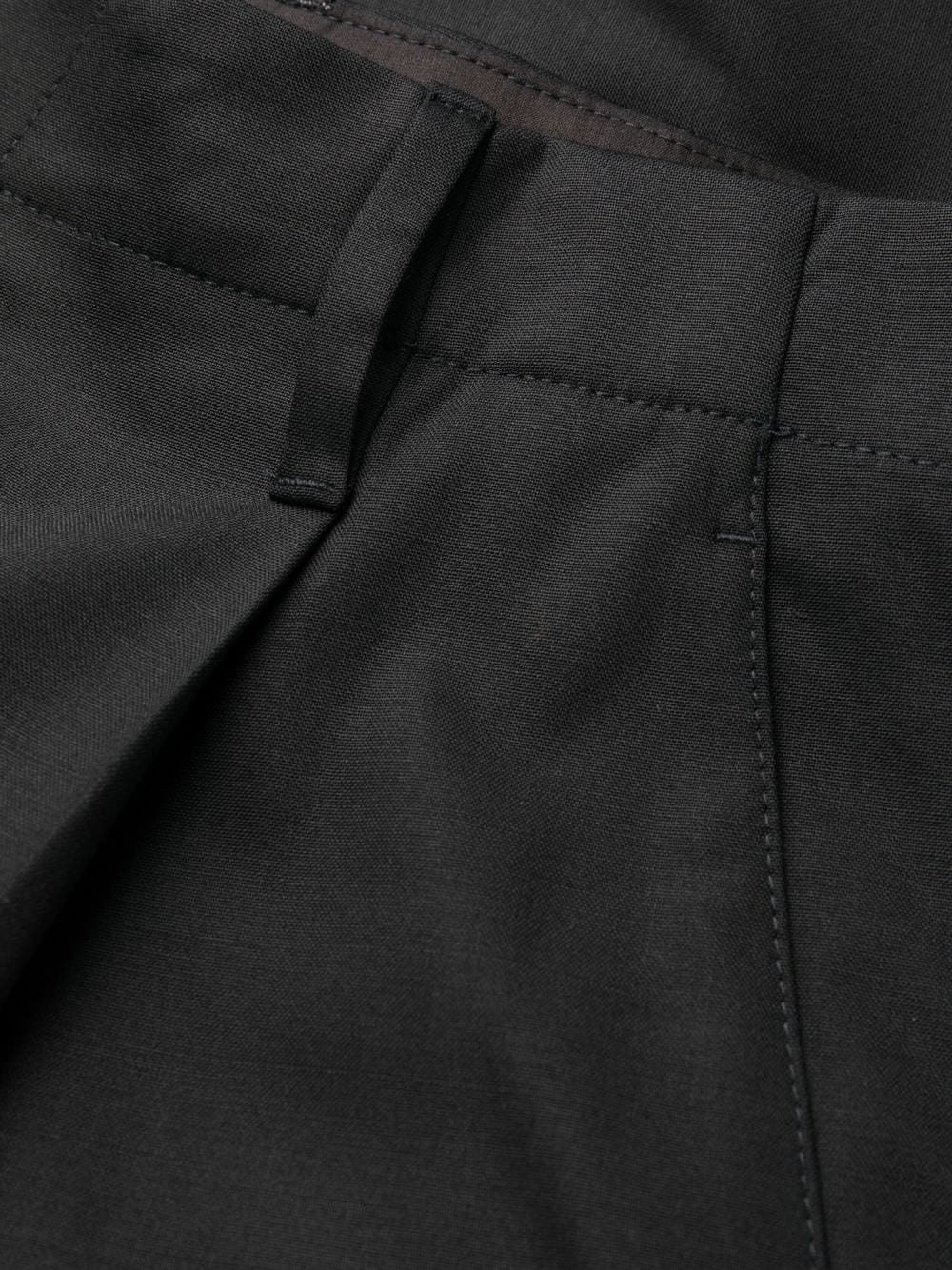 straight-leg twill trousers - 6