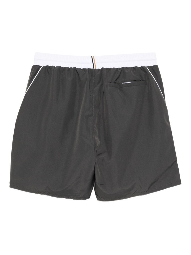 BOSS logo-printed swim shorts outlook
