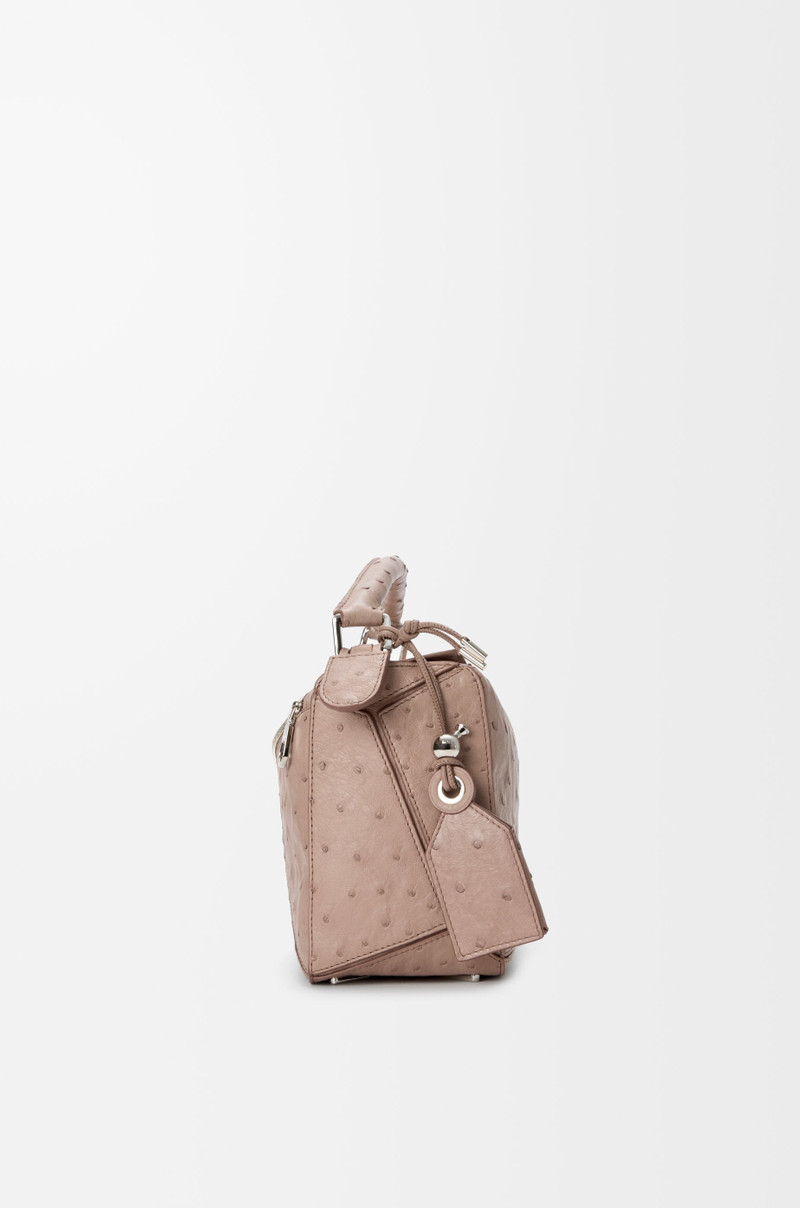 Small Featherlight Puzzle bag in ostrich 4