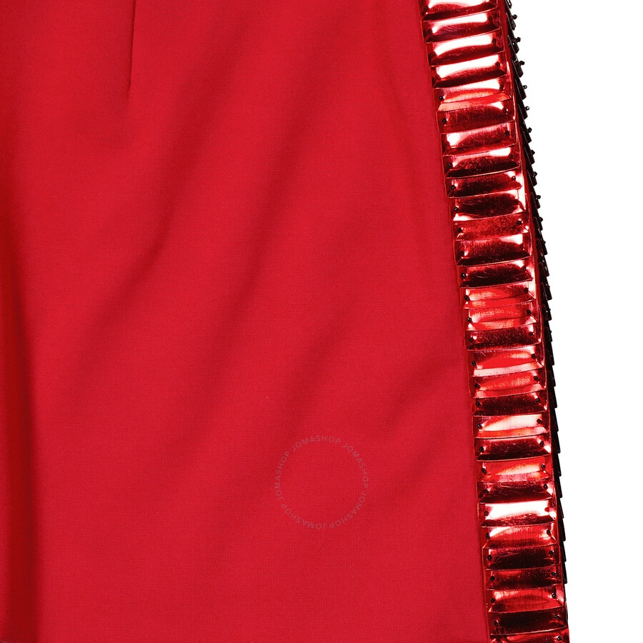 The Attico Ladies Red Rue Crystal-Embellished Mini Skirt - 6