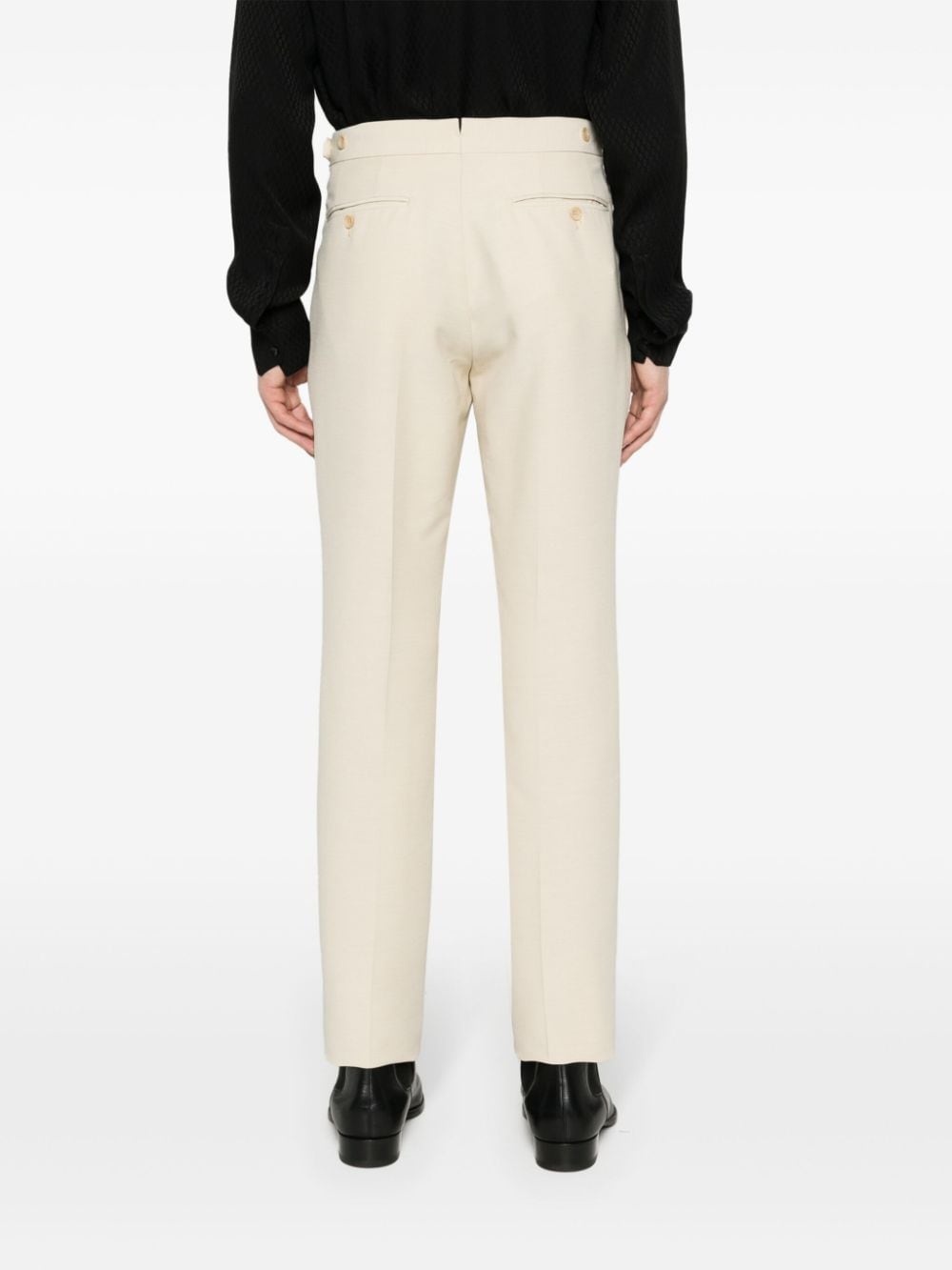 twill tailored trousers - 4