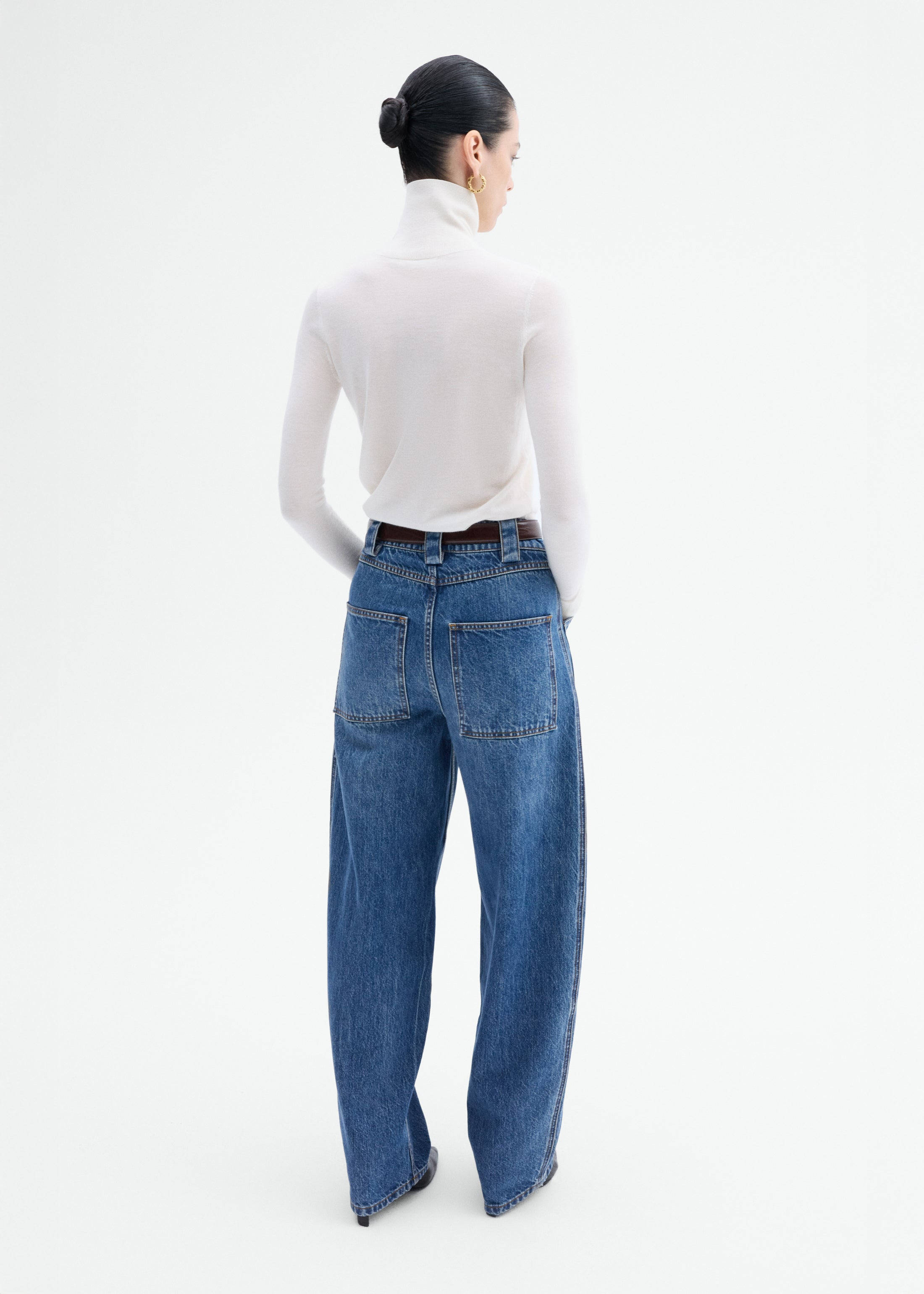 Denim Patch Pocket Jean - 5