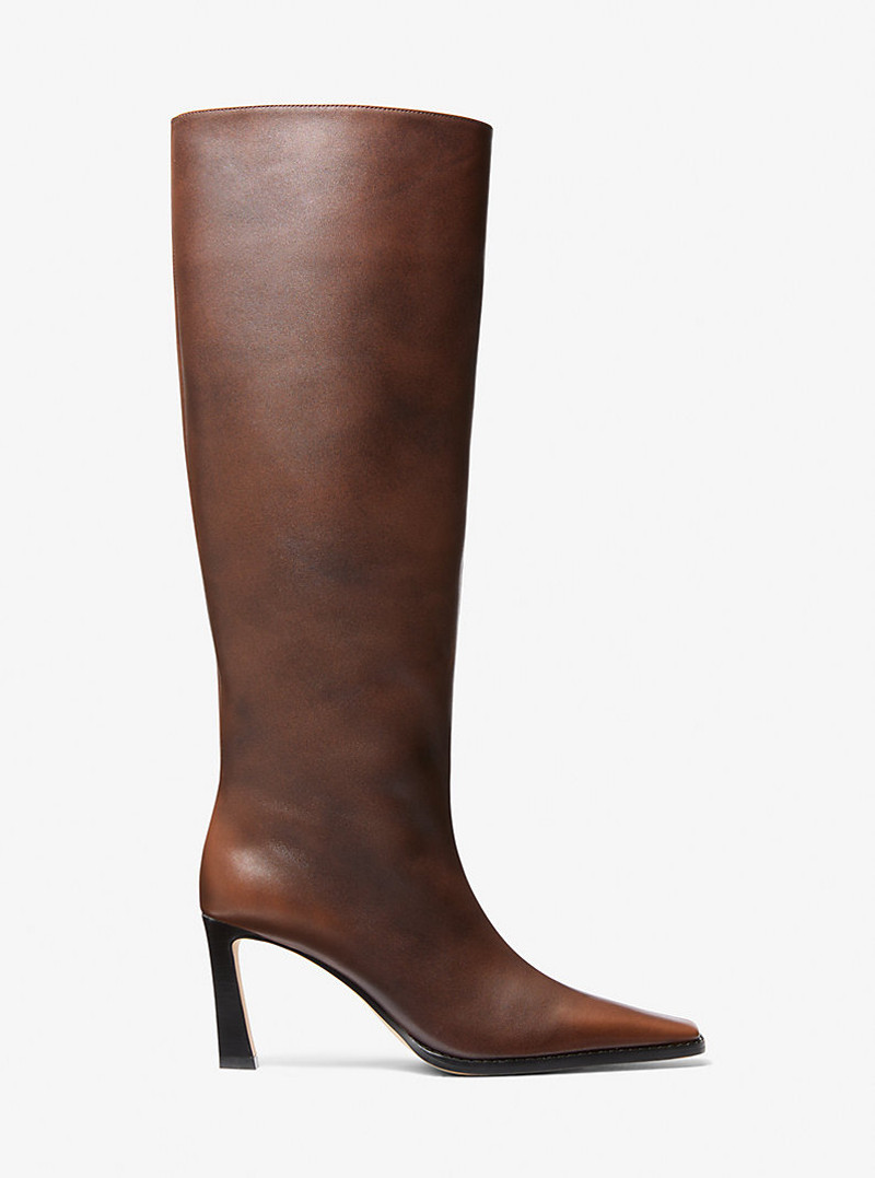 MICHAEL KORS Darrah Burnished Leather Boot outlook