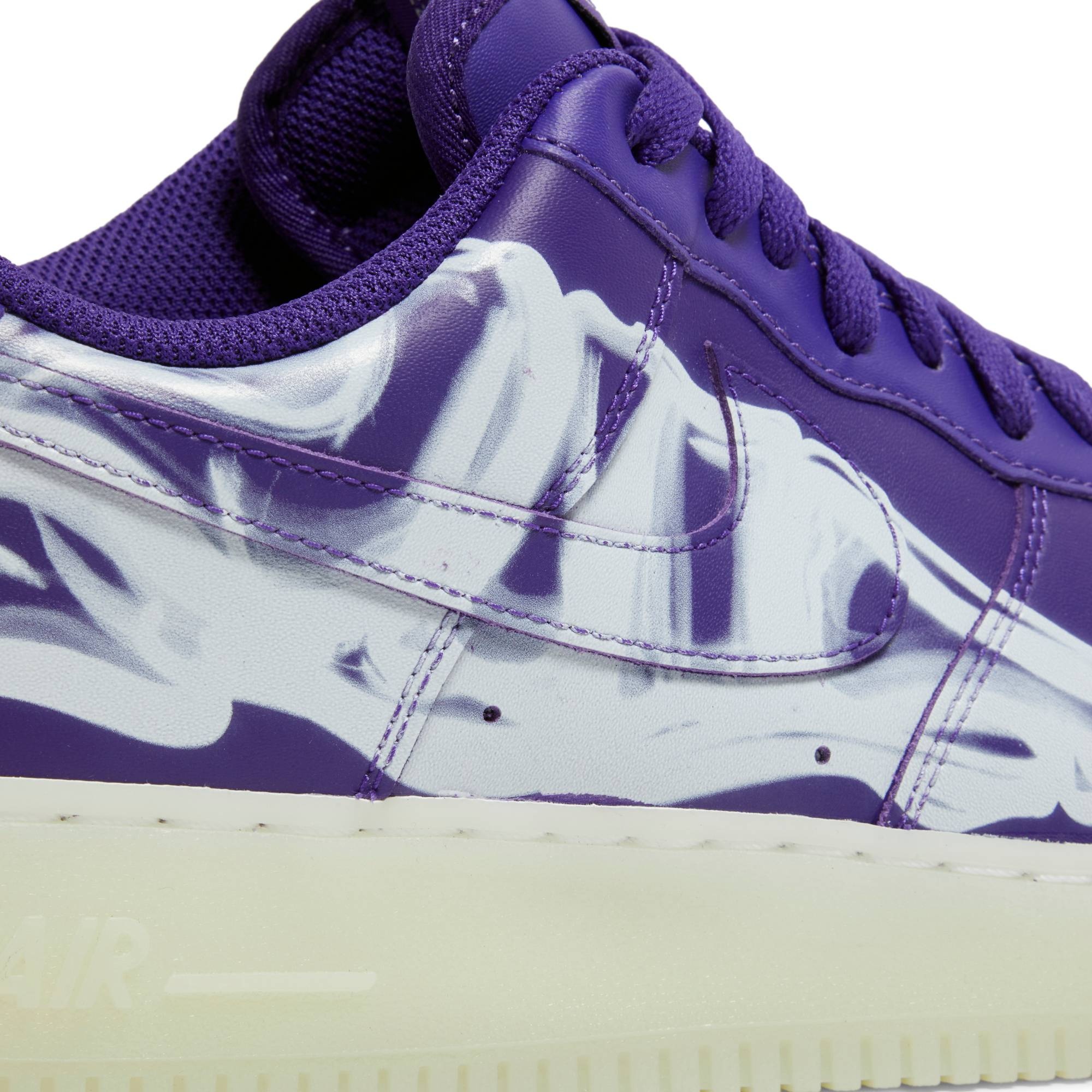 Nike Air Force 1 Low 'Purple Skeleton' | goat | REVERSIBLE