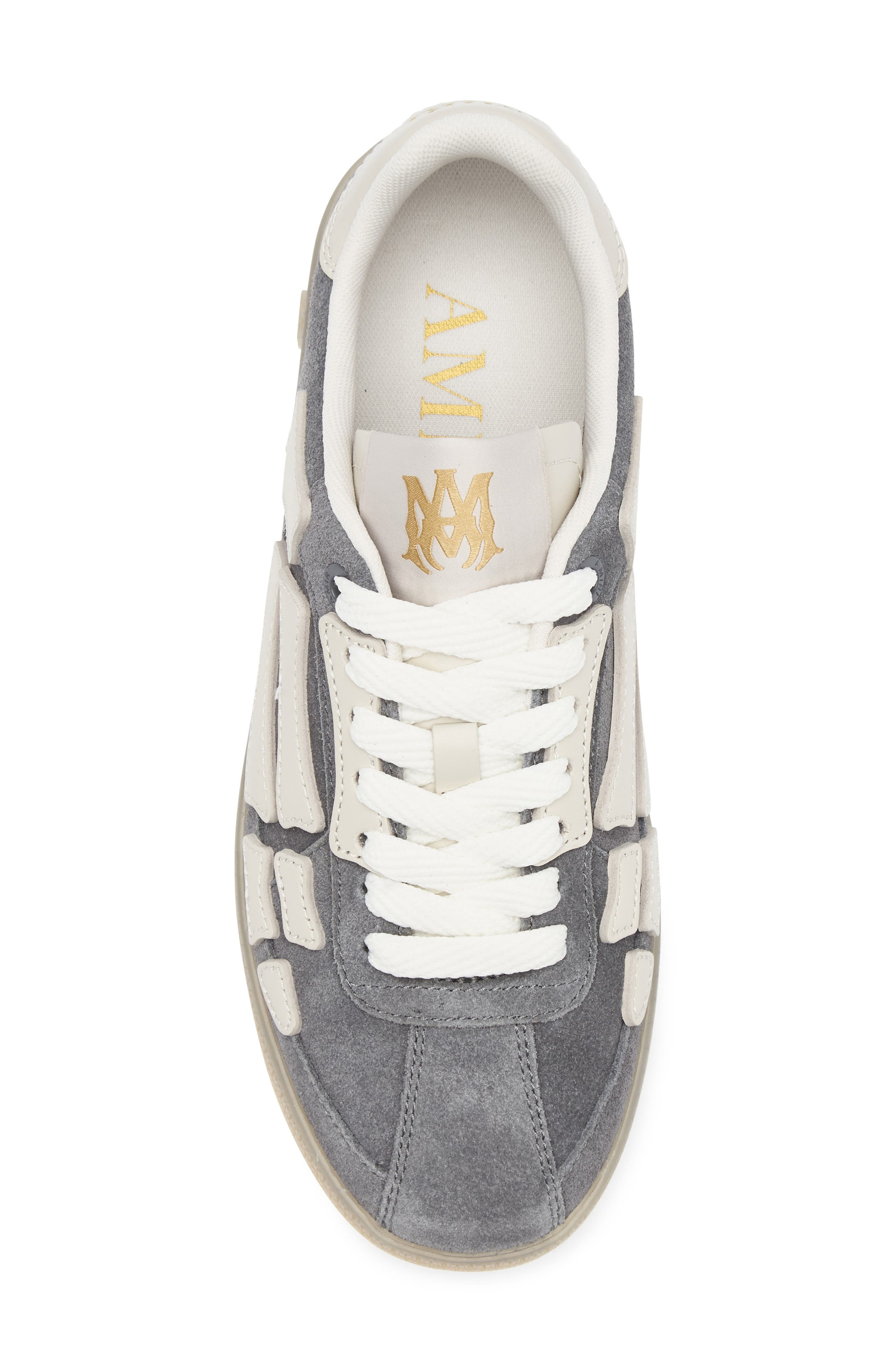 AMIRI Pacific Bones Low Top Sneaker in Dark Grey at Nordstrom - 5