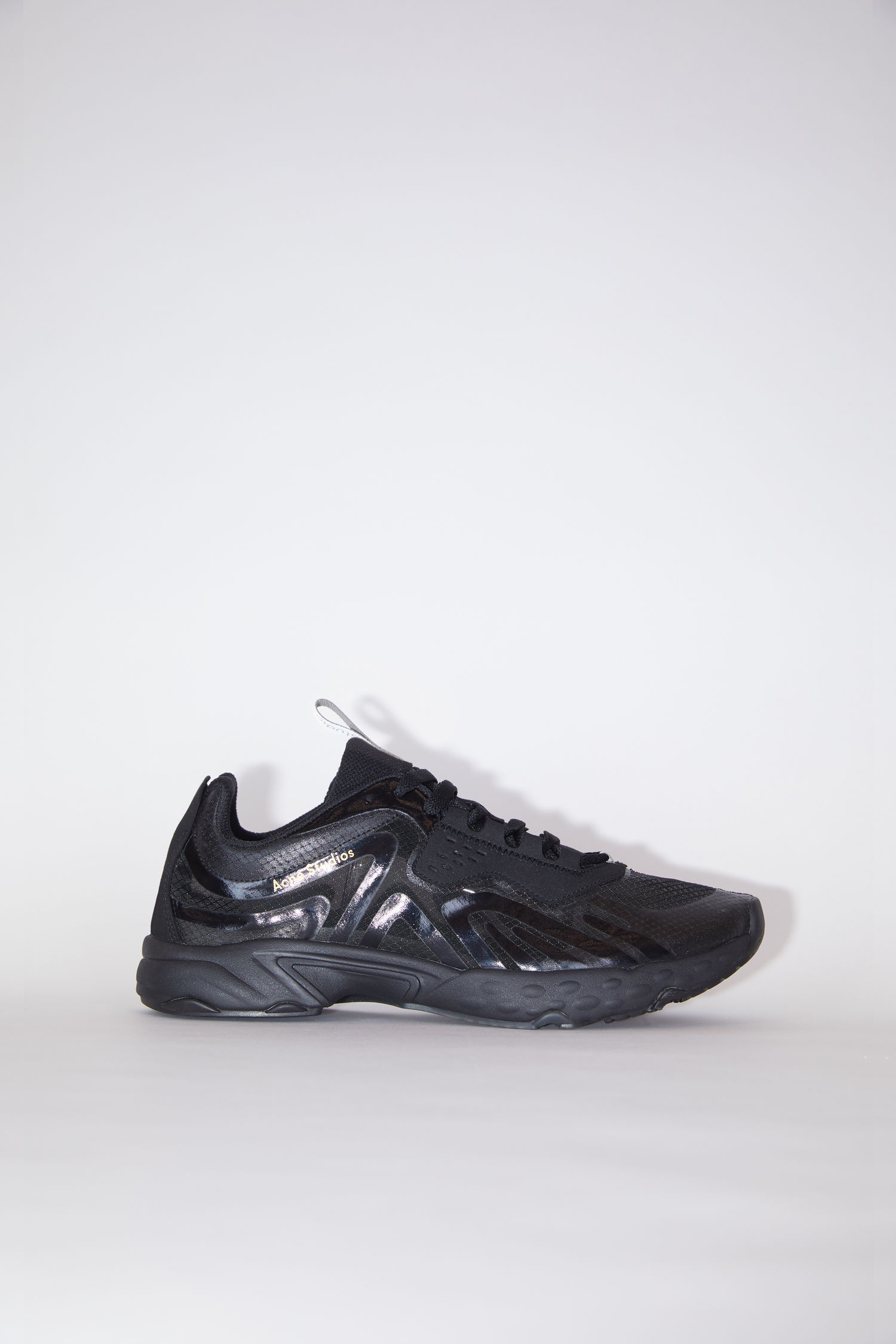 Lace-up sneakers - Black/Black/Black - 1