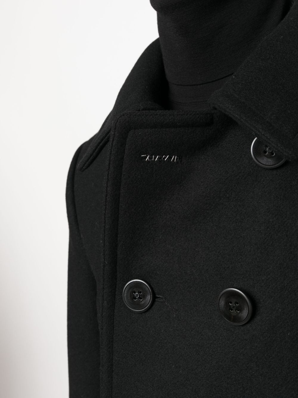 Melton-wool blend peacoat - 5