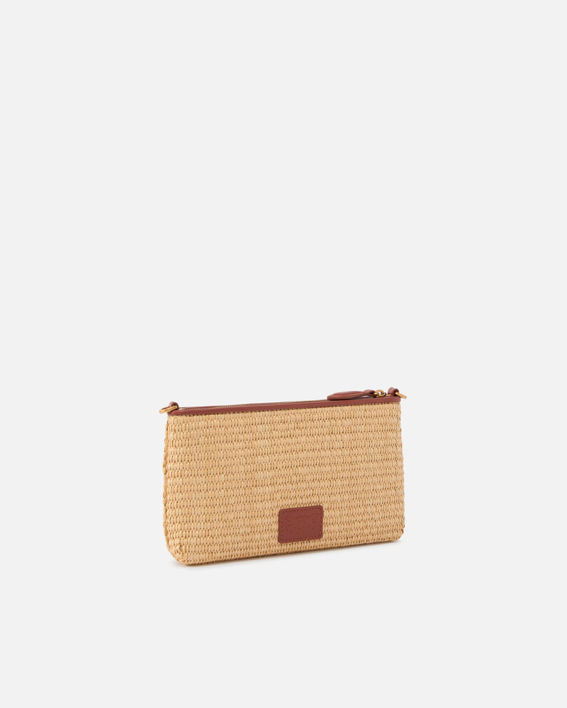 PINKO SMALL FLAT BAG IN CROCHETED RAFFIA WITH REMOVABLE SHOULDER STRAP outlook