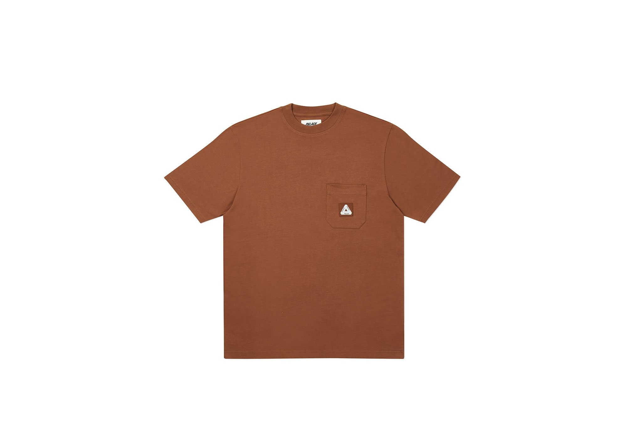 PATCH POCKET T-SHIRT BROWN - 1