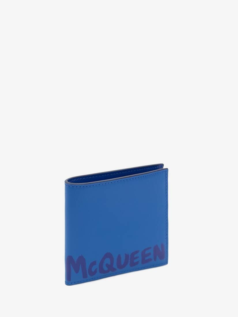 Mcqueen Graffiti Billfold Wallet in Ultramarine - 2