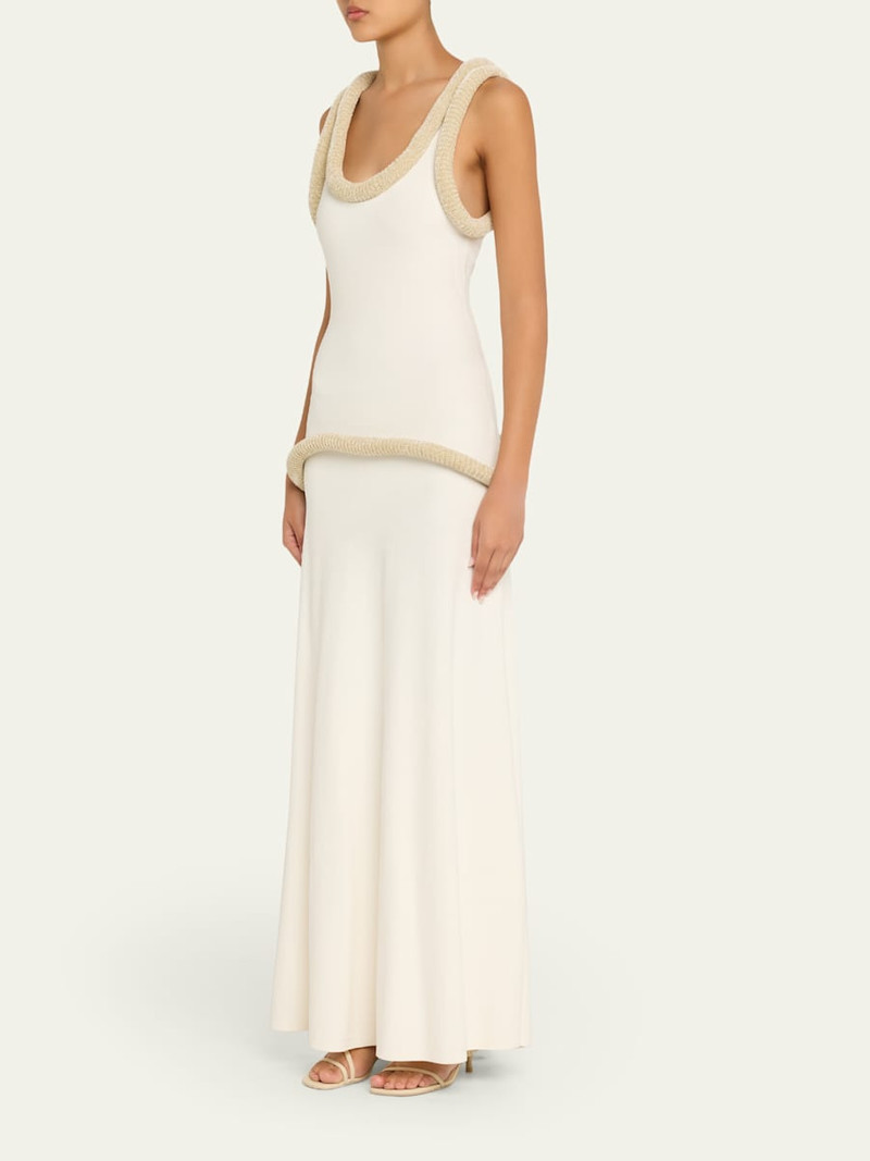 Basseterre Tubular Chenille Sleeveless Maxi Dress 4