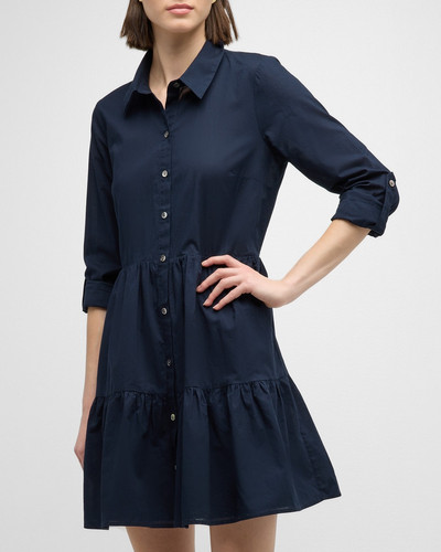 VERONICA BEARD Jemila Button-Front Tiered Shirtdress outlook