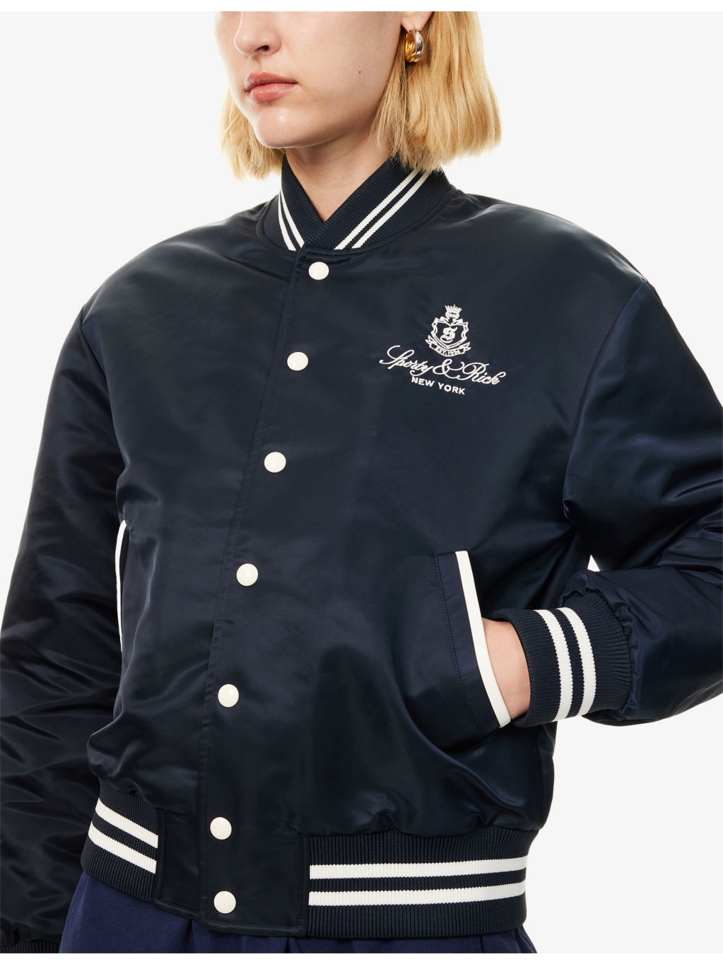 Vendome Nylon Varsity Jacket - 5