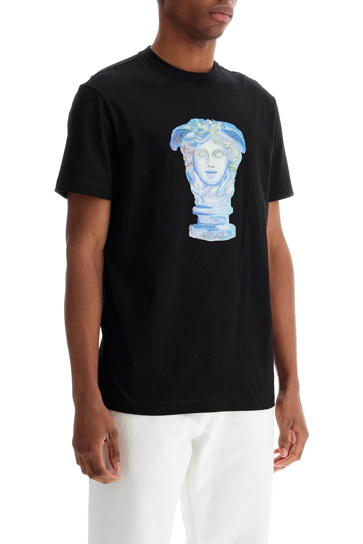 Versace 'Medusa Gallery Embroidered T-Shirt Men - 2