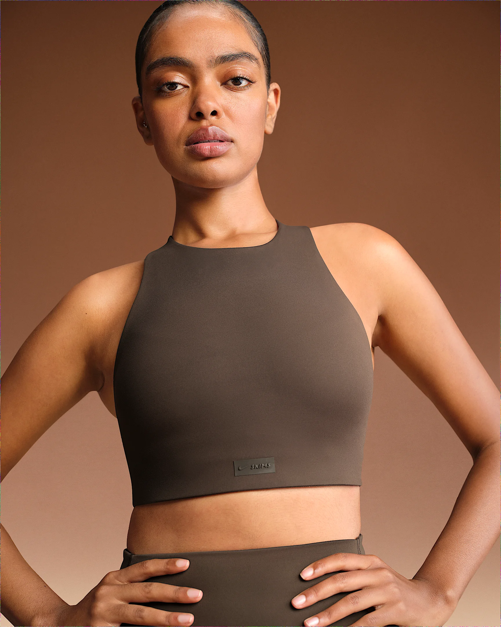 NikeSKIMS Matte Women's High-Neck Bra - 1