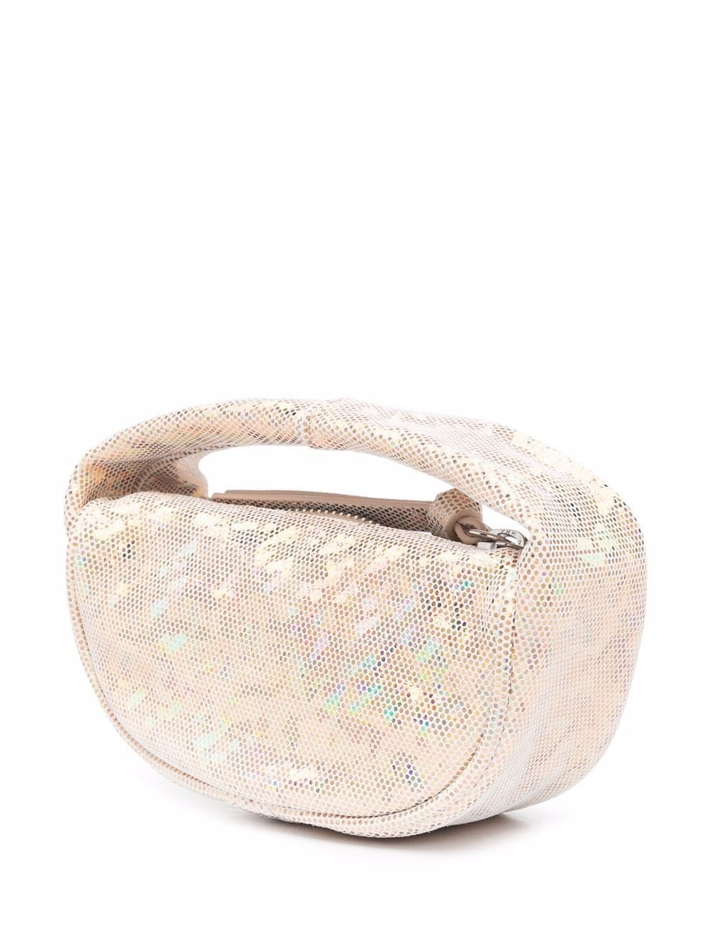 iridescent mesh small pouch bag - 4