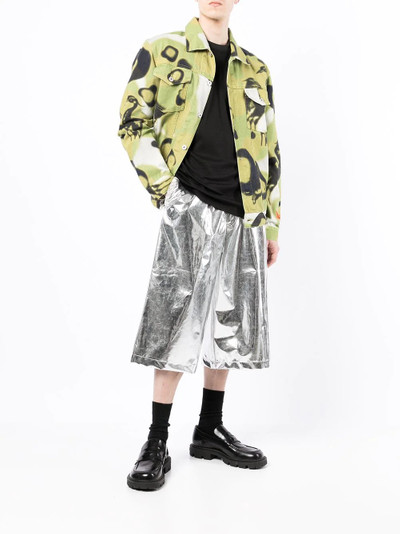 doublet cropped high-shine trousers outlook