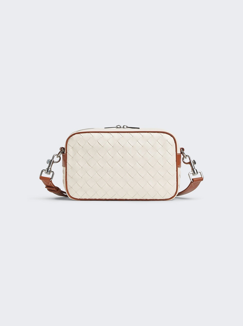 Small Intrecciato Camera Bag White - 1