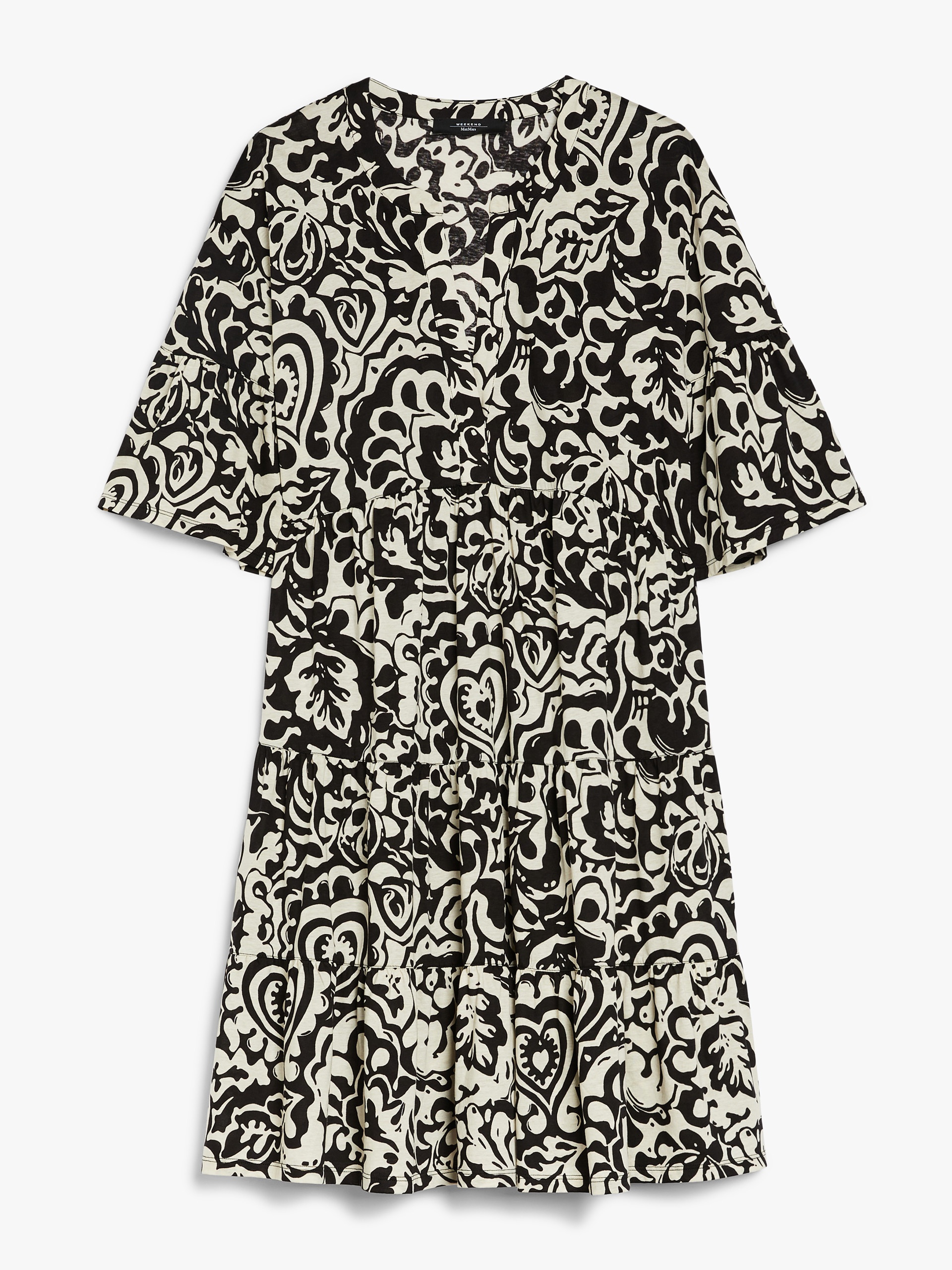 ELY Short dress in patterned jersey - 1