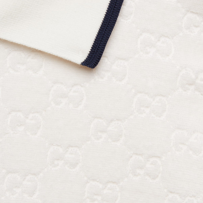 GG cotton terry cloth polo with Web 5