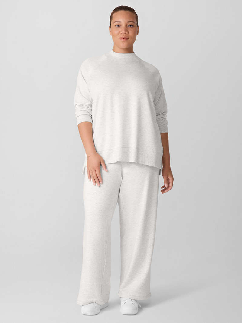 Cozy Brushed Terry Hug Mock Neck Top 6
