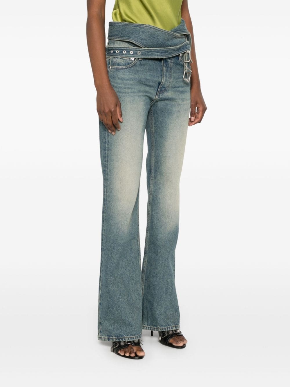 wrap belt jeans - 3