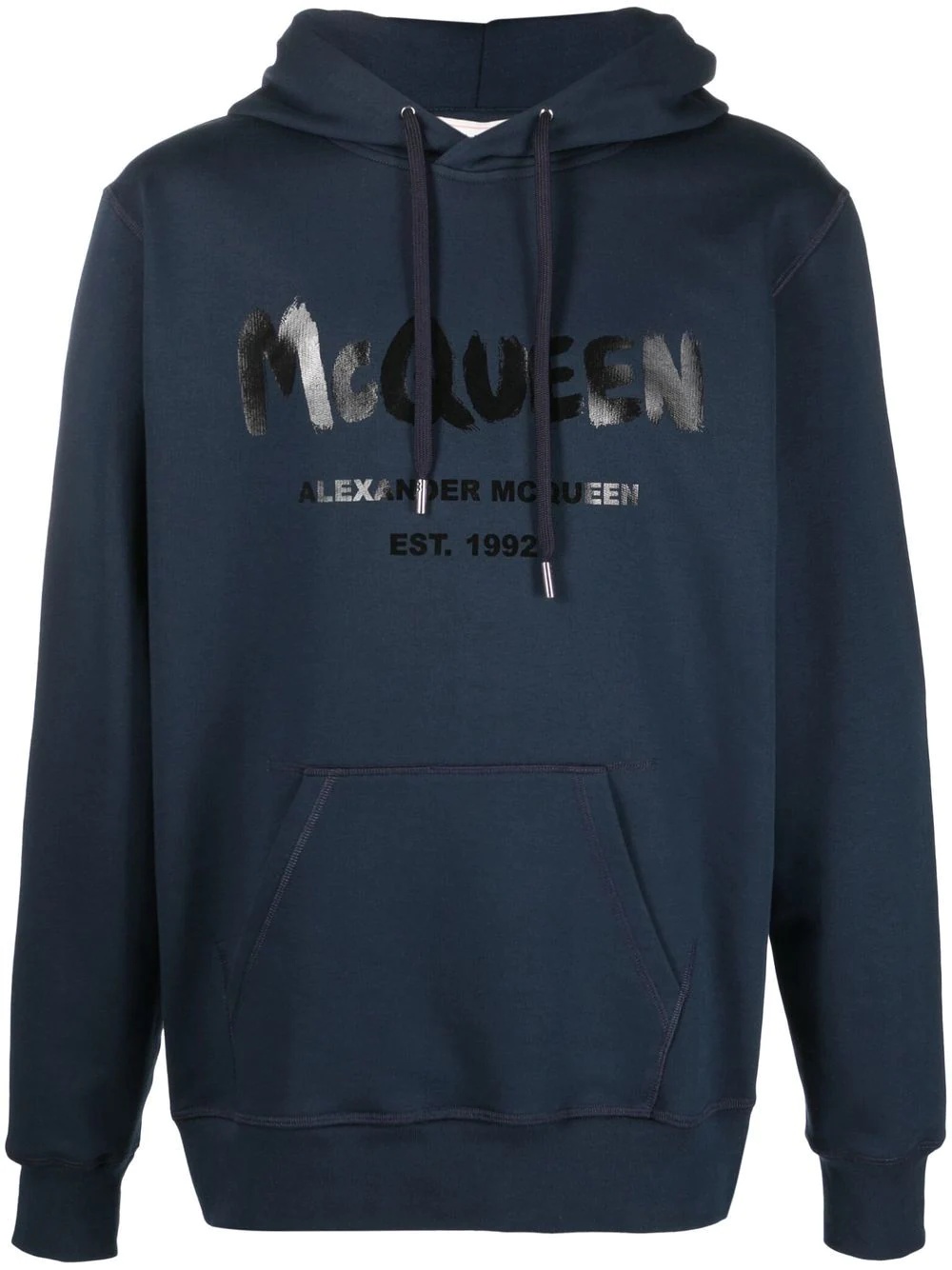 logo-print hooded sweatshirt - 1