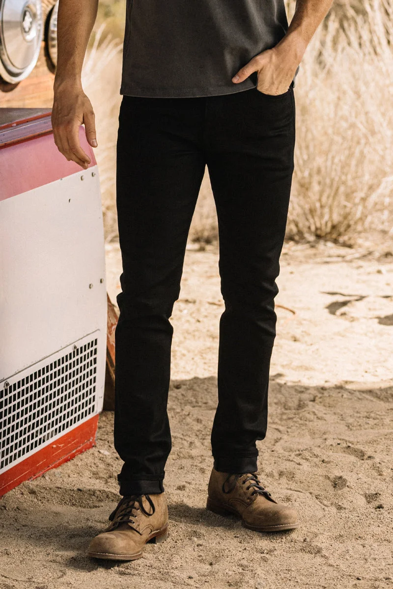 The Scissors Slim tapered - Black Raw 10.5oz Selvedge - 1