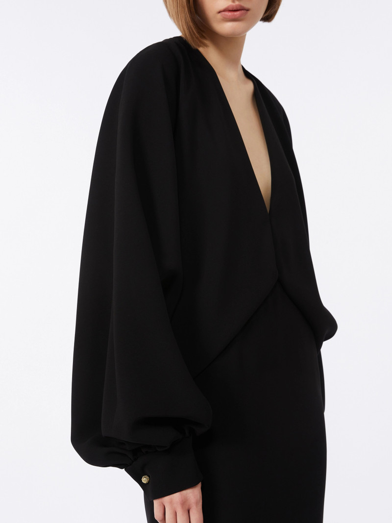 ACCENTO Lightweight cady dress - BLACK 5