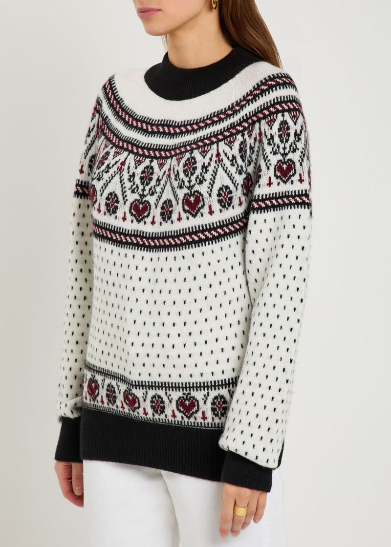 KHAITE Khaite Guy Fair Isle Cashmere Jumper outlook