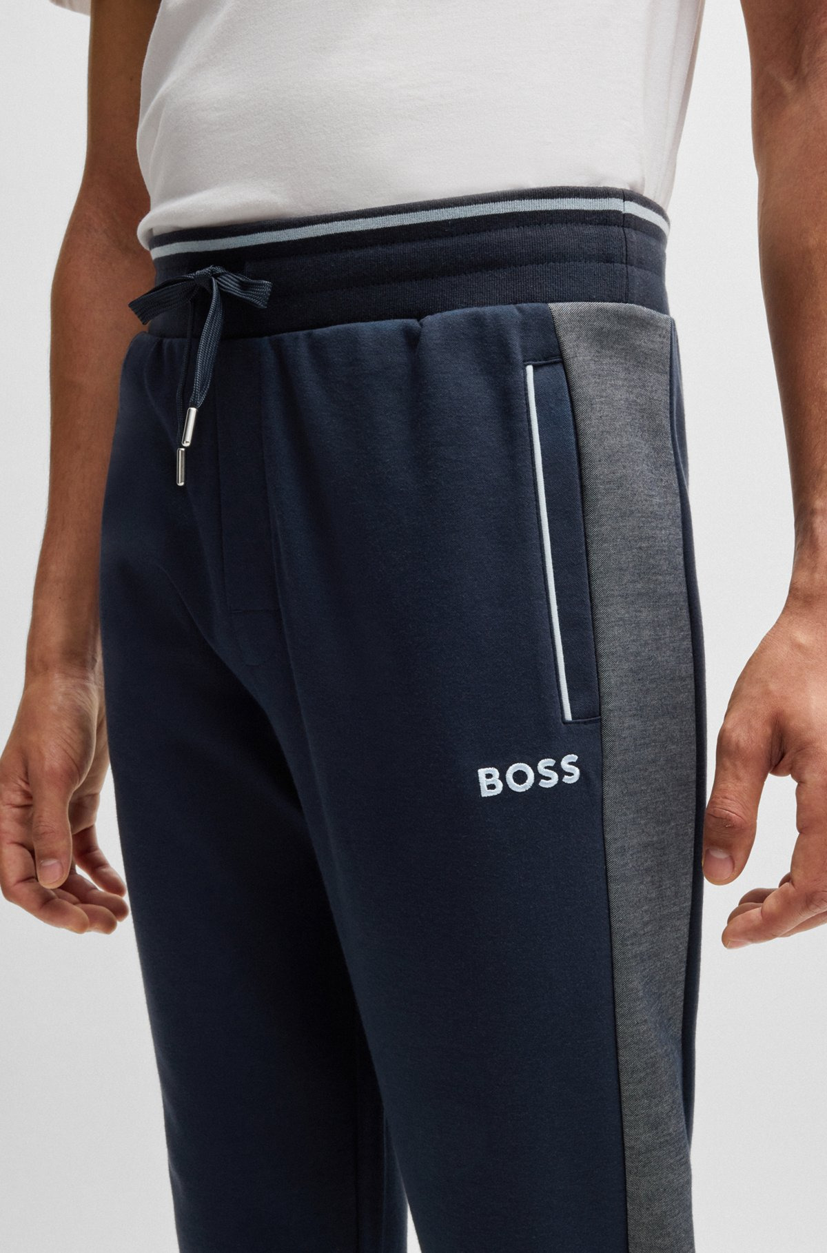 TRACKSUIT BOTTOMS WITH CONTRAST PIPING - 5