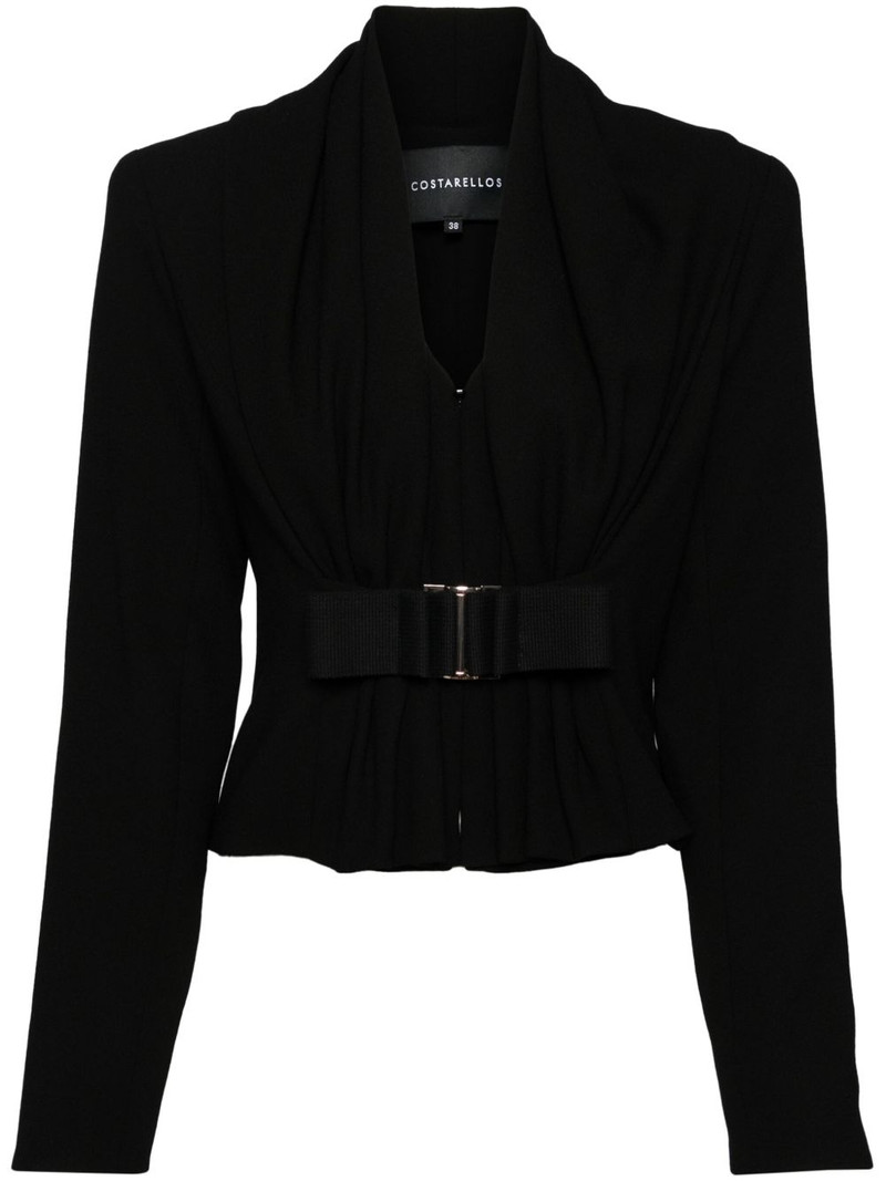 crepe wool cropped jacket 1
