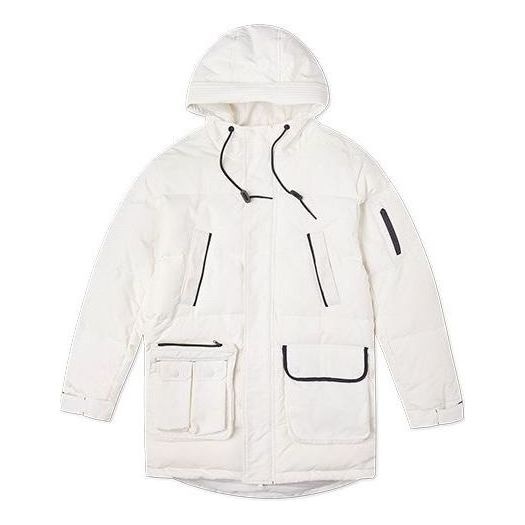 Converse Down Mid Length Jacket 'White' 10019988-A02 - 1