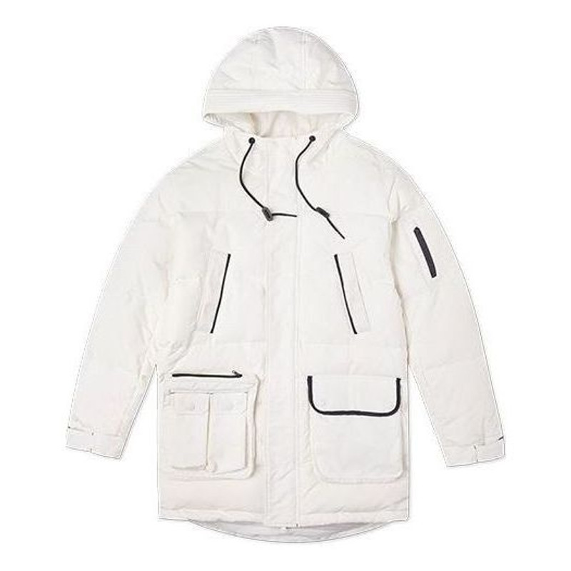 Converse Down Mid Length Jacket 'White' 10019988-A02 - 1