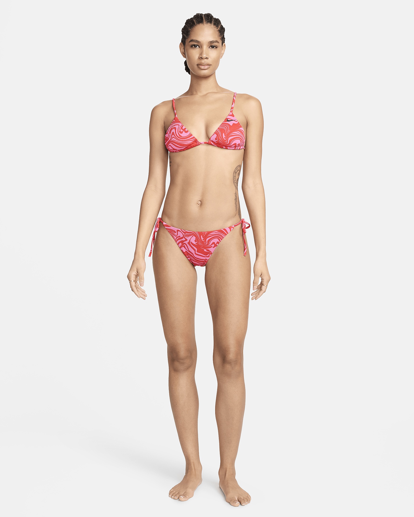 Nike Women's Swim Swirl String Bikini Bottom - 7