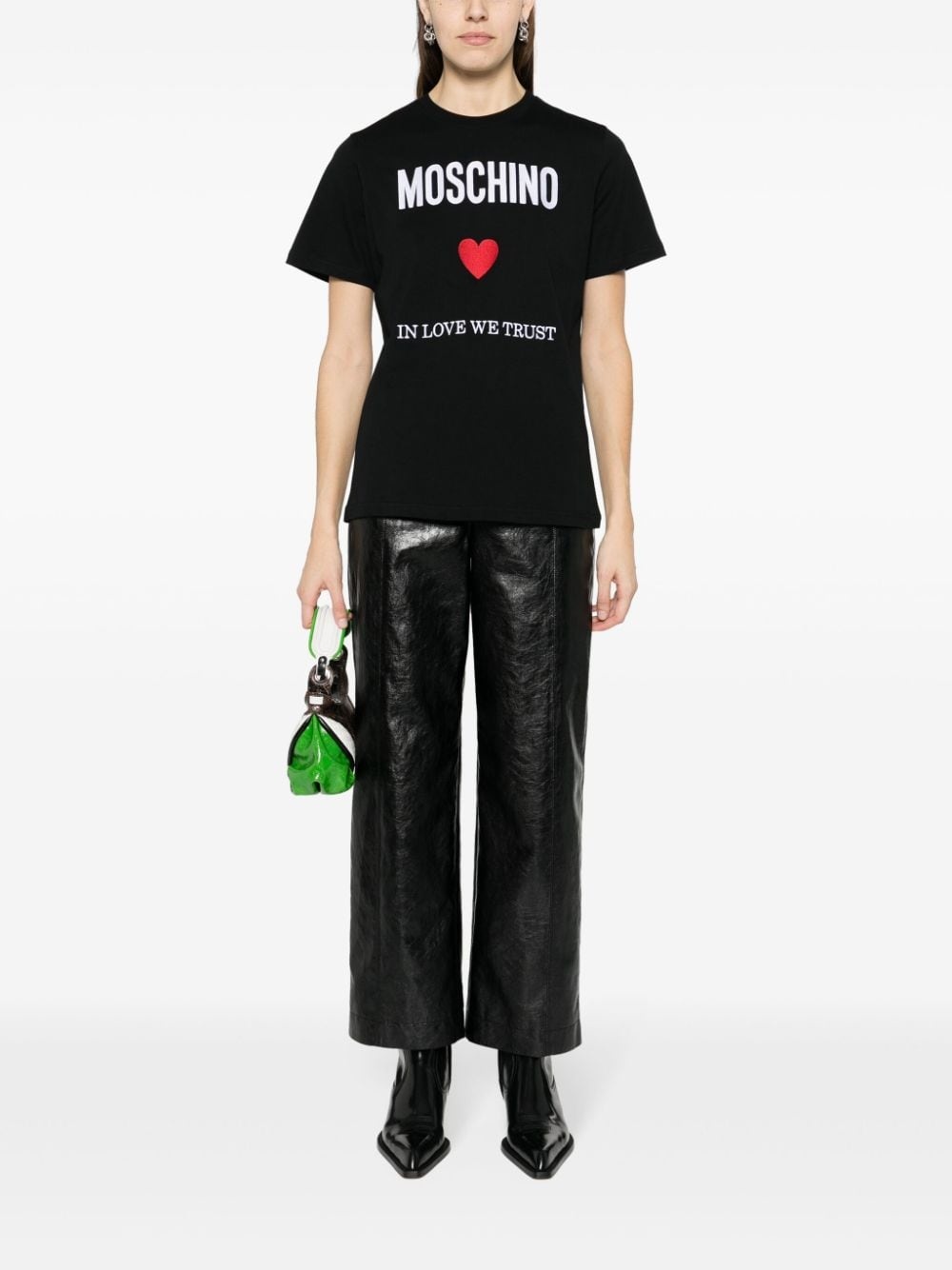 logo-print cotton T-shirt - 2