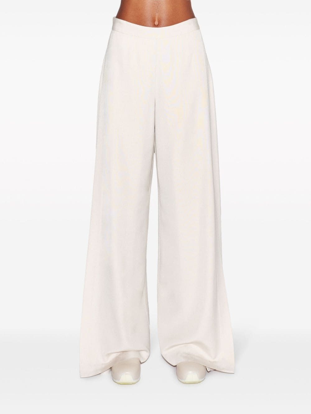 high-waist wide-leg trousers - 3