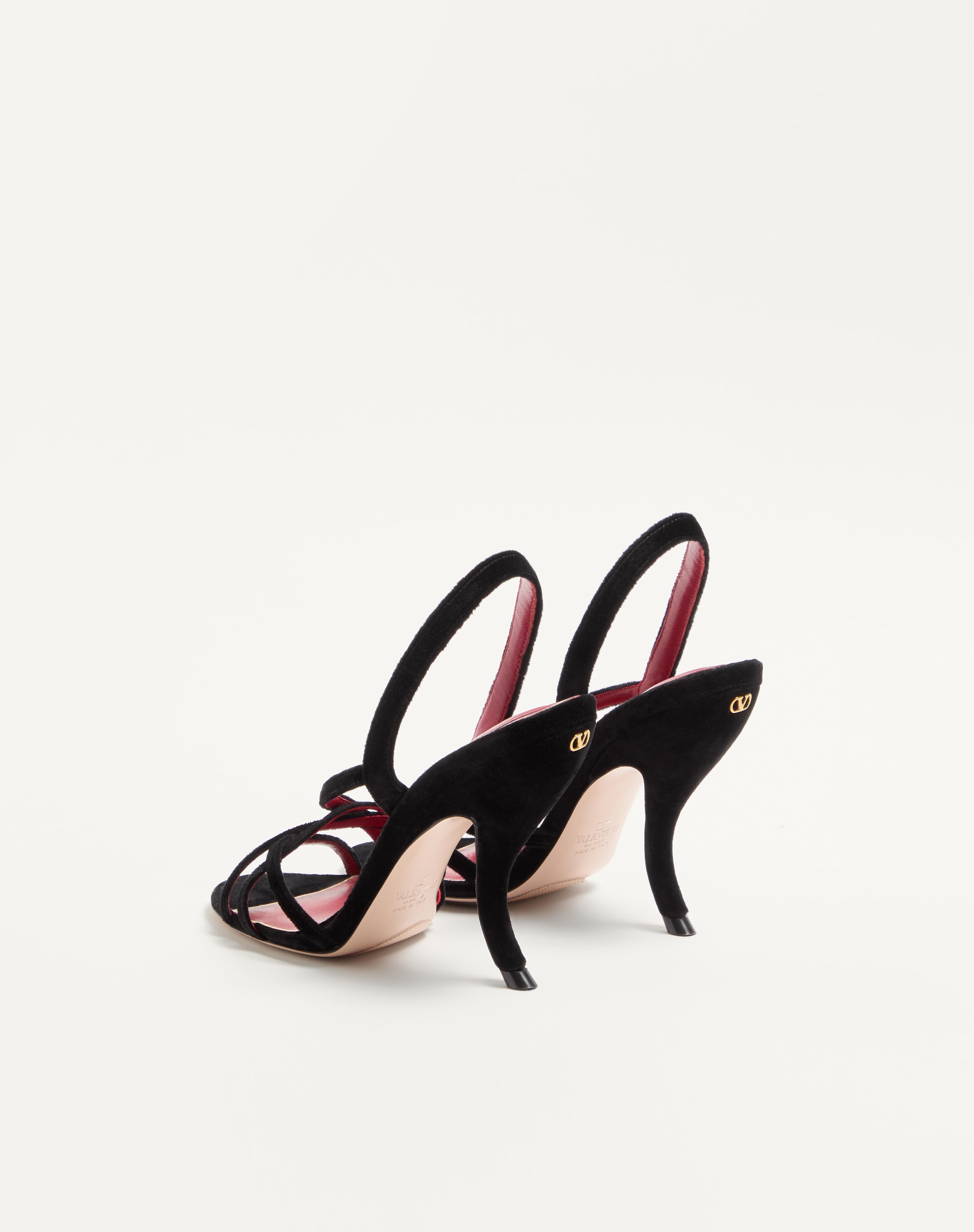 FETISHIQUE VELVET SANDAL 105MM - 5