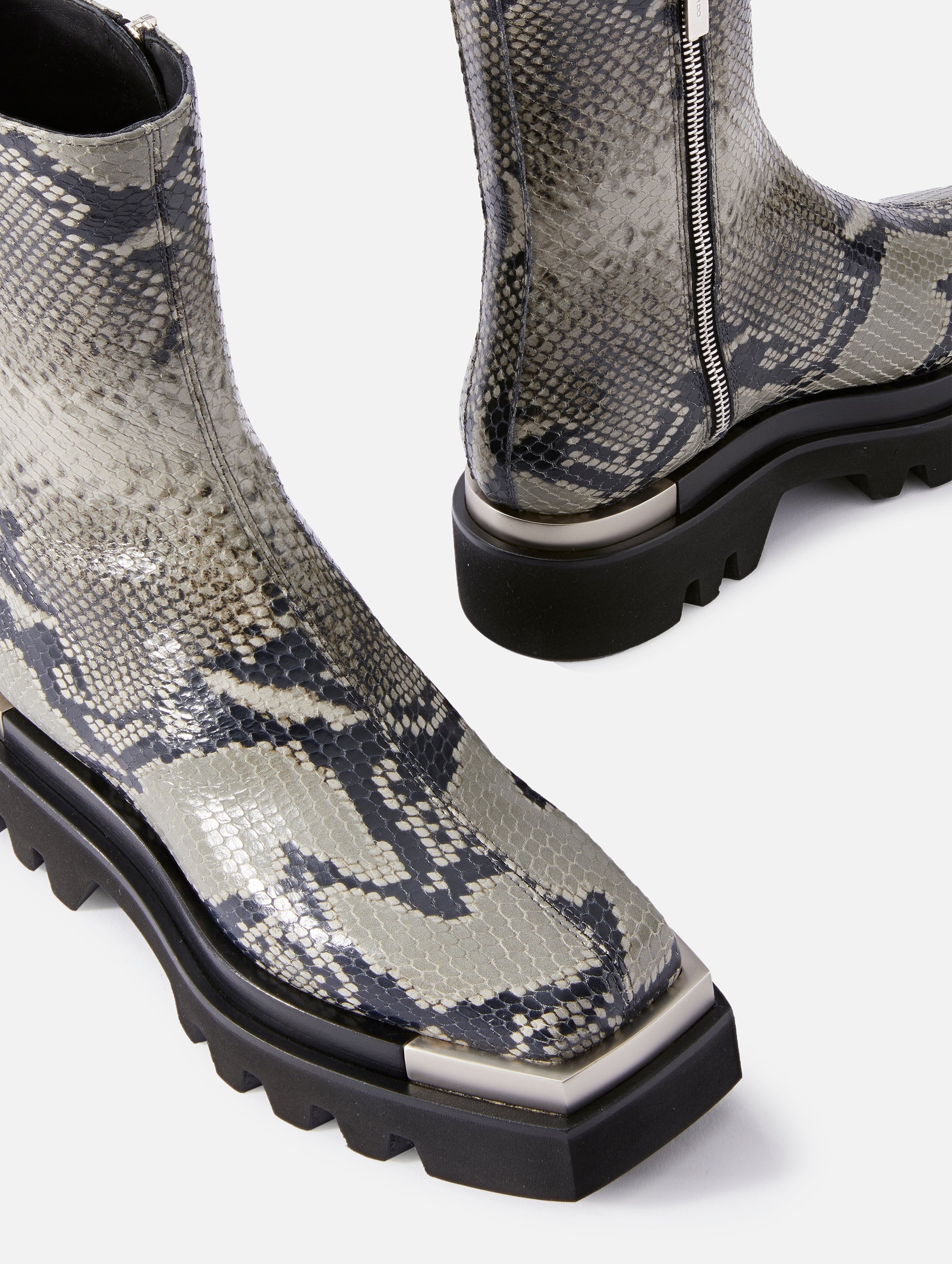 Metal Tipped Leather Combat Boots 51mm - 3