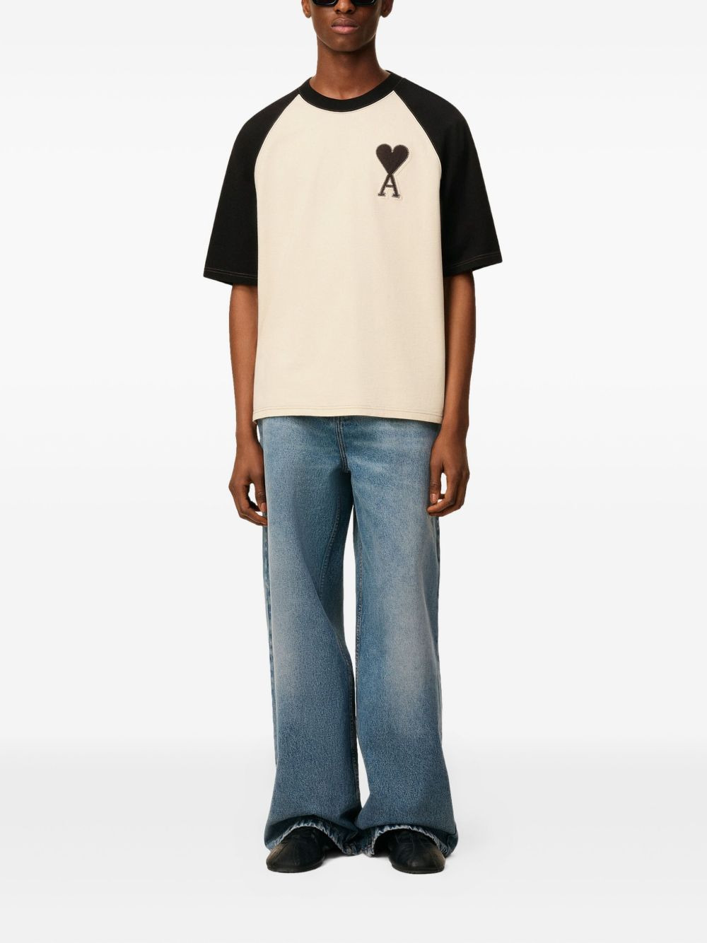 raglan-sleeve Ami de Coeur-motif T-shirt - 3