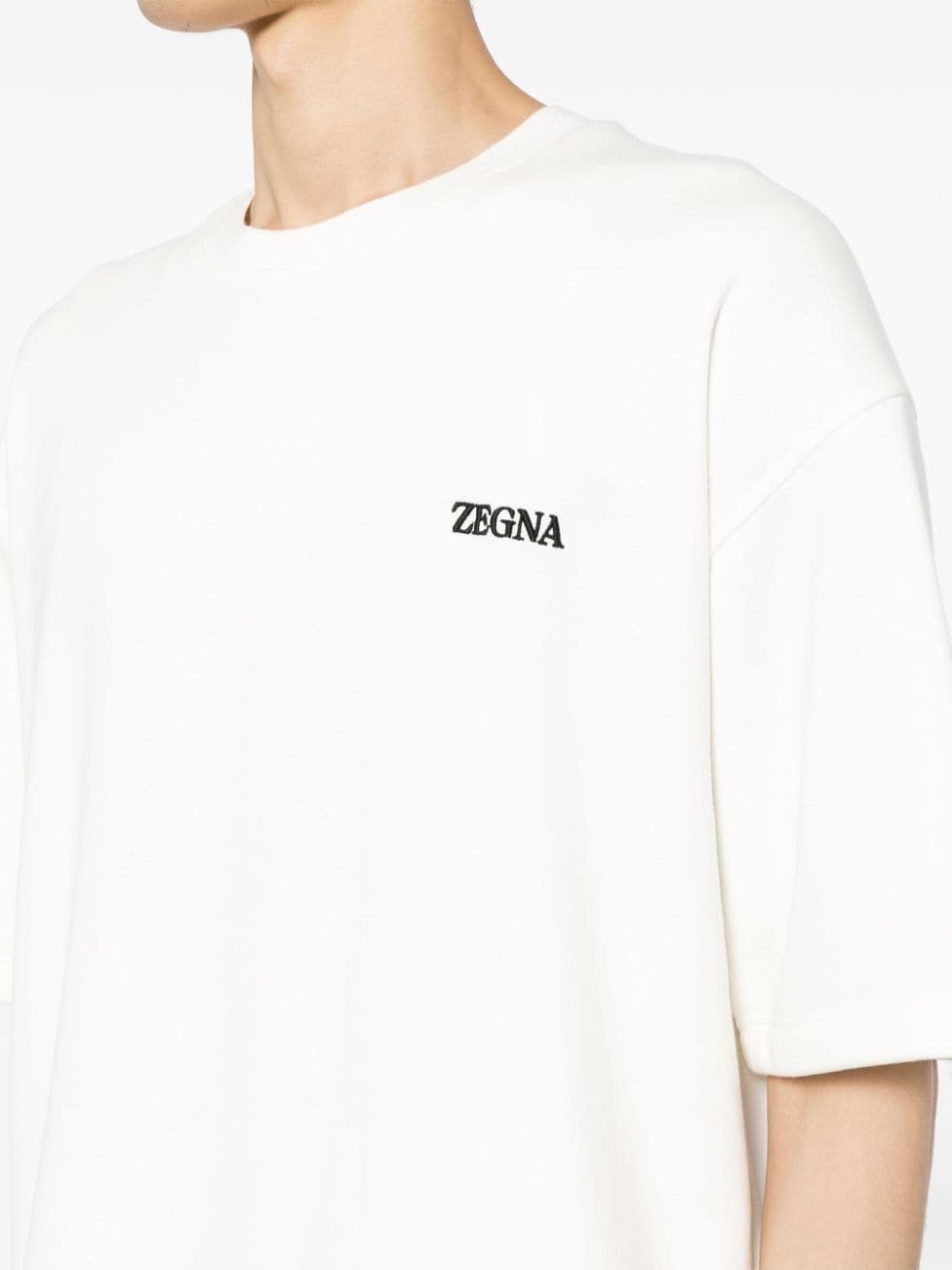 logo-embroidered cotton-blend sweatshirt - 5