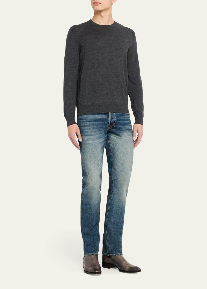 TOM FORD Men's Fine Gauge Wool Crewneck Sweater outlook