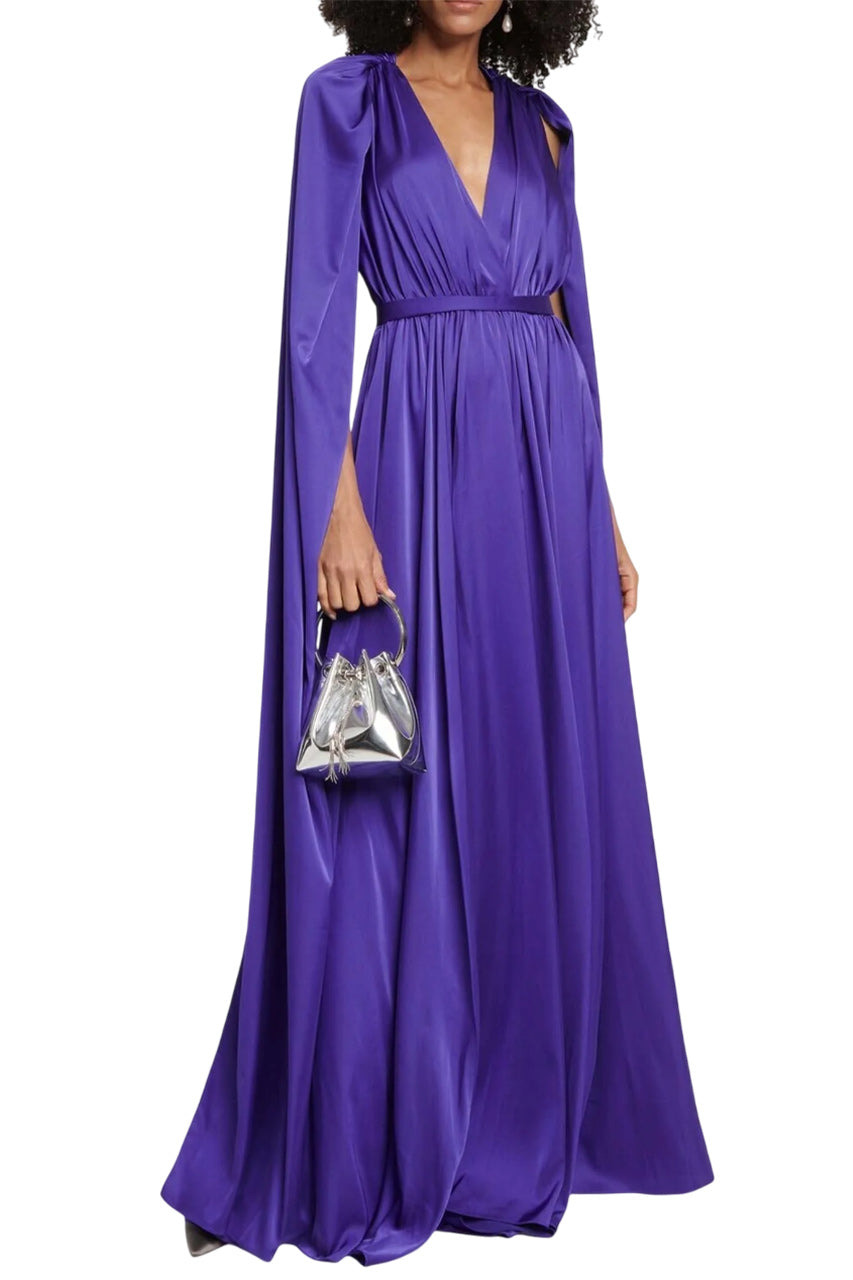 BRIDAL CHIFFON CAPE GOWN - 2