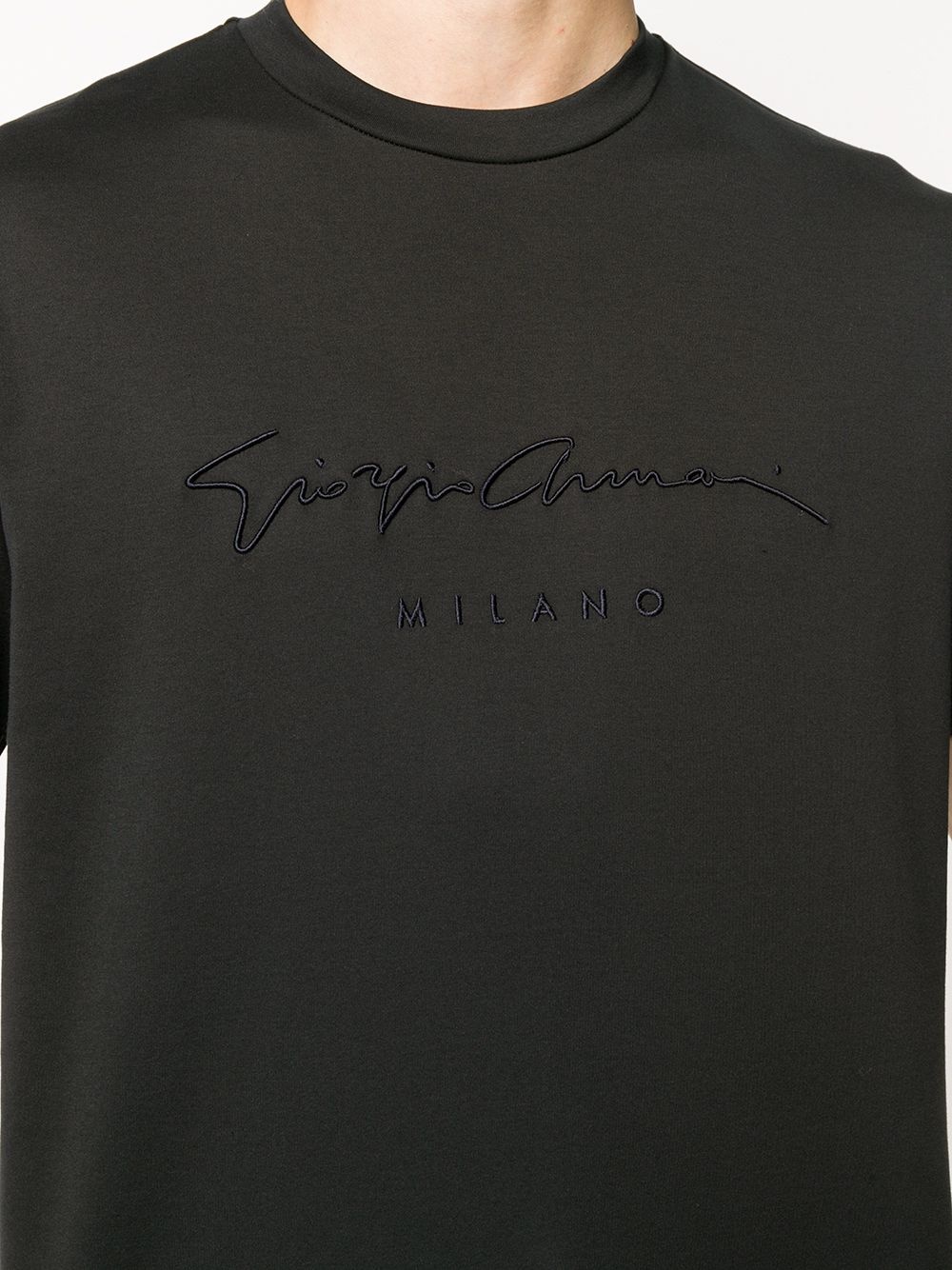 embroidered logo T-shirt - 5