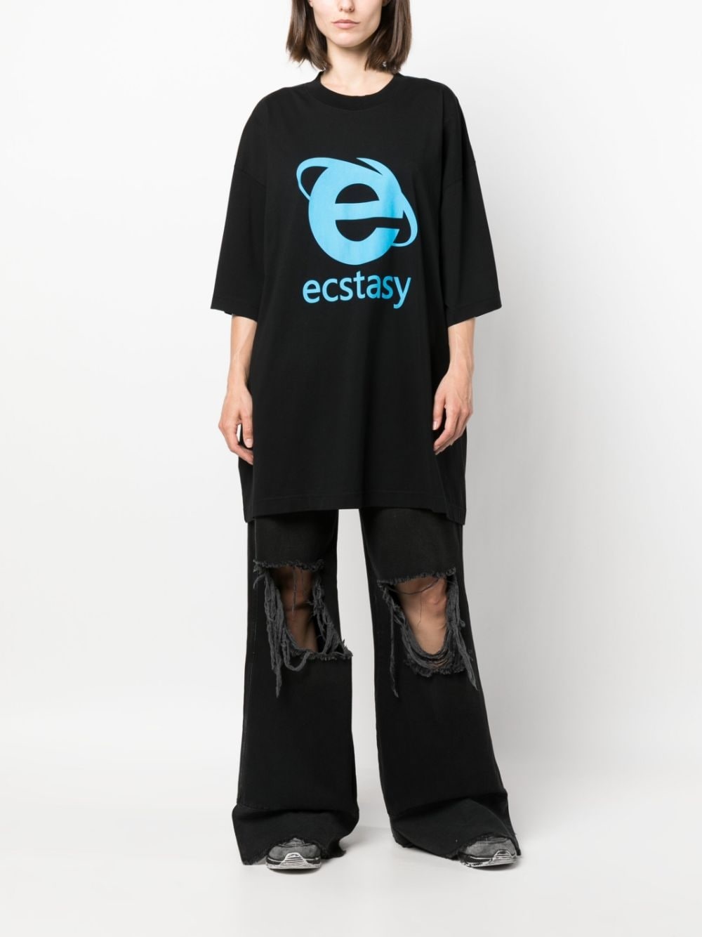 Ecstasy-print cotton T-shirt - 3
