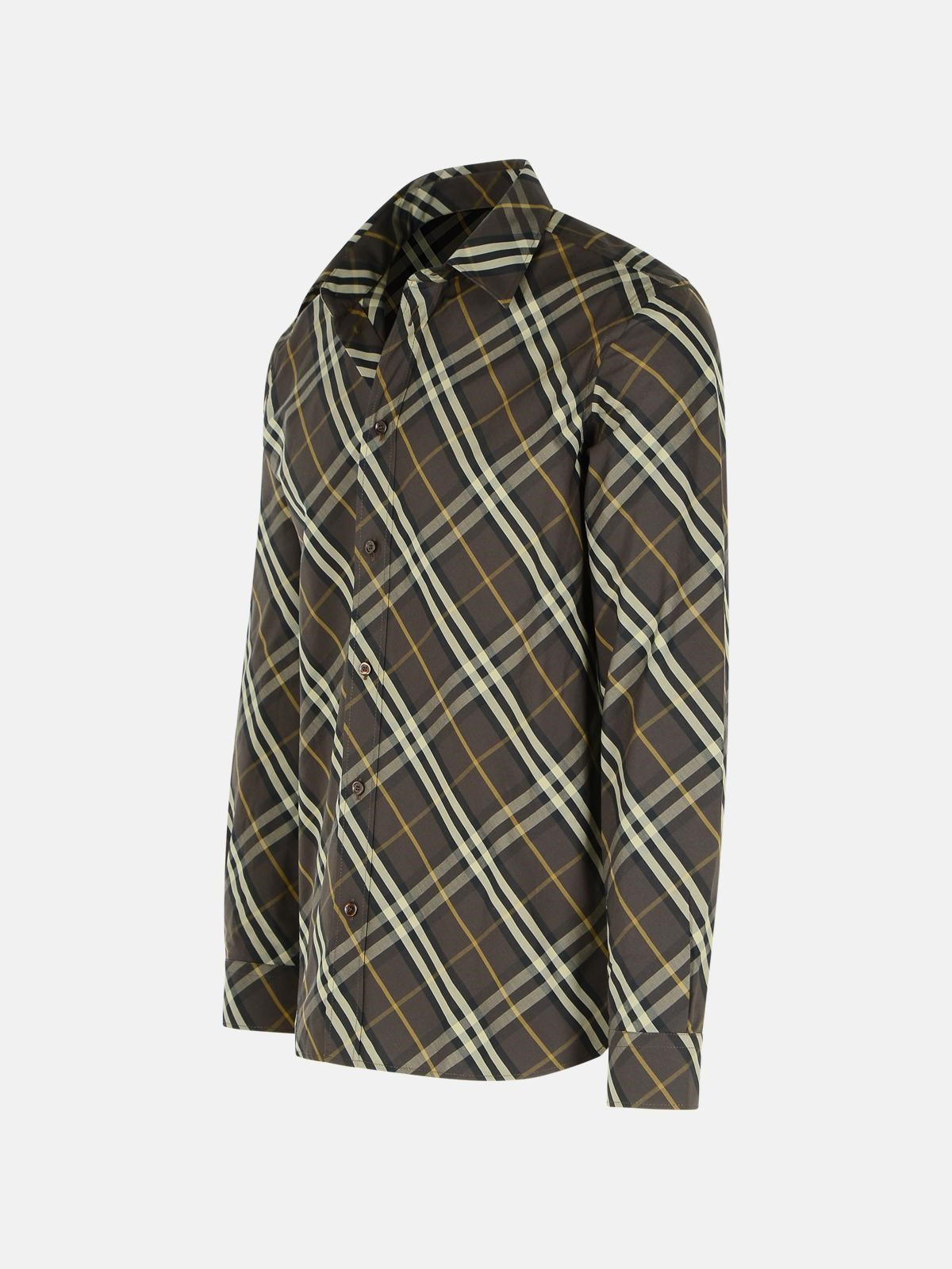 BROWN COTTON SHIRT - 2